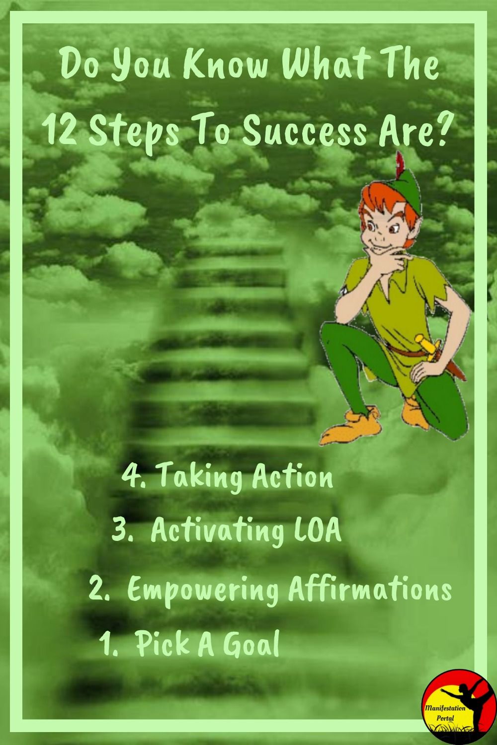 Peter Pan by the steps for success